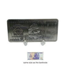 Load image into Gallery viewer, The world's largest denomination bank notes Zimbabwe souvenir slivers  100 trillion   1 pcs/lot
